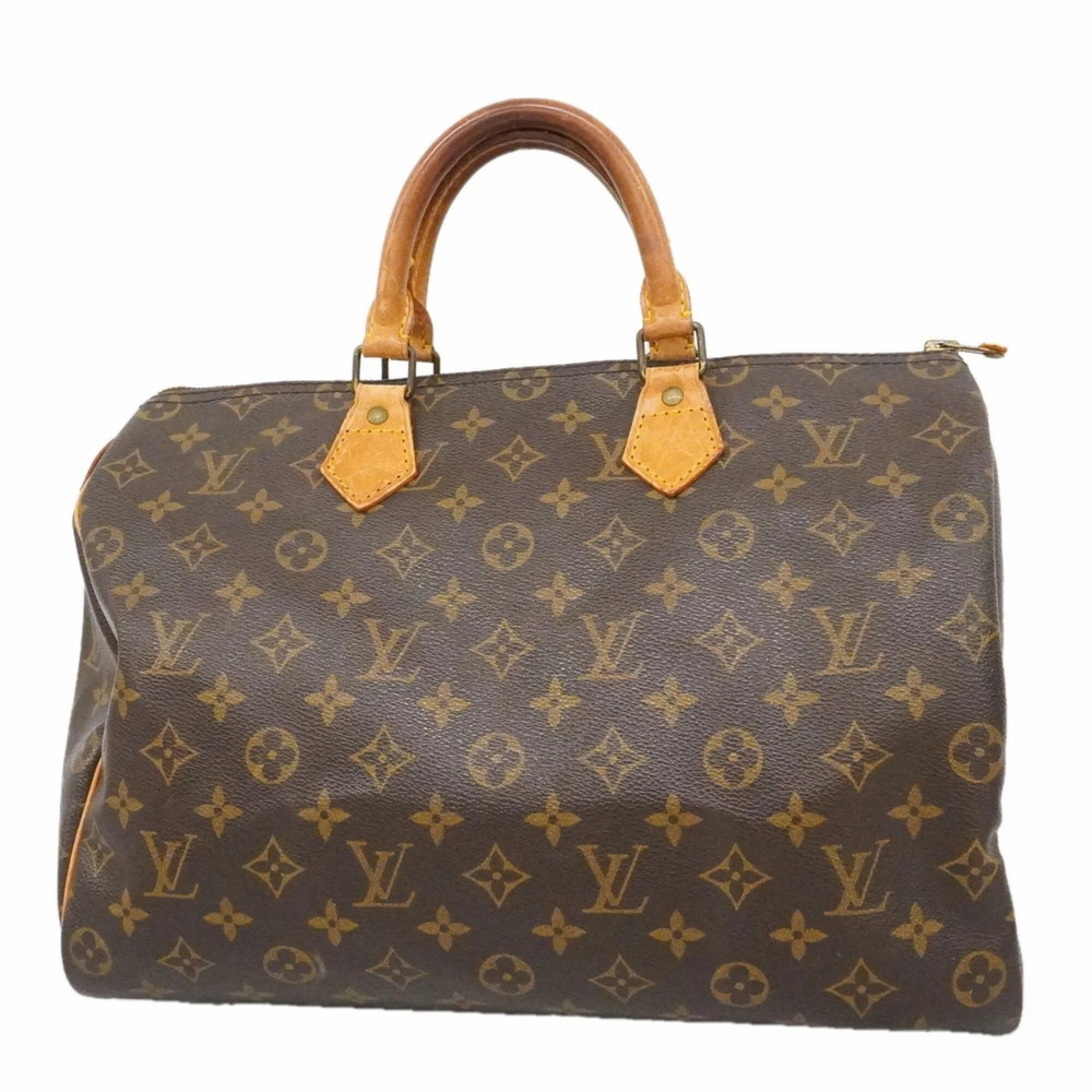 LOUIS VUITTON Brown Monogram Speedy 35 Bag